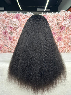 6x6 HD Lace Kinky Straight Dome Cap Wig