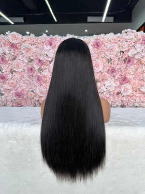 6x6 HD Custom Lace Straight Wig on Dome Cap