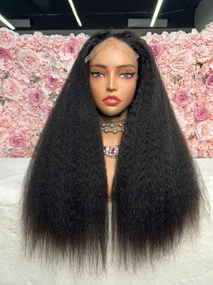 6x6 HD Lace Kinky Straight Dome Cap Wig