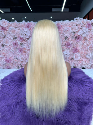 6x6 HD Lace Custom Wig – 613 Blonde on Dome Cap