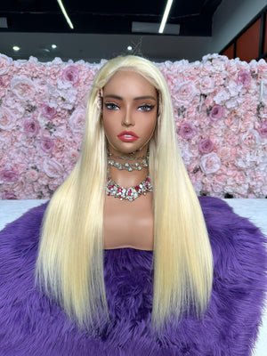 6x6 HD Lace Custom Wig – 613 Blonde on Dome Cap